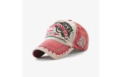 Cotton Men Sun Visor Cap Baseball Adjustable Sport Summer Cap&comma; red&comma; L