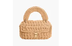 Melie Bianco Women&apos;s Avery Chenille Crossbody Bag In Biscuit