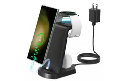 3-in-1 18W fast charger&comma; wireless charger&comma; cell phone holder&comma; Android wireless charger