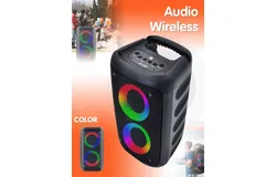 Wireless Speaker With Bass&comma; Large Boombox Speaker&comma; Stereo Speaker&comma; Subwoofer&comma; Outdoor Wireless Speaker&comma; Party Disco Light&comma; TWS&comma; TF