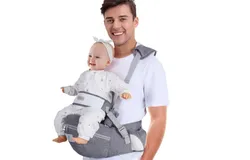 Gabesy Baby Carrier Waist Stool Breathable Lightweight Baby Waist Stool Child Carrier（grizzly）