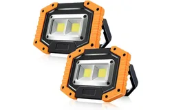 Luz de trabajo recargable&comma; 30 W 1500 lúmenes&comma; luces LED portátiles ultrabrillantes con soporte funciona con pilas&comma; luz de inundación para cochera al aire última intervensión&comma; camping de