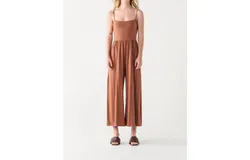Dex Wide Leg Jumpsuit In Terracotta
