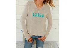 Wooden Ships Lake Hoodie In Khaki