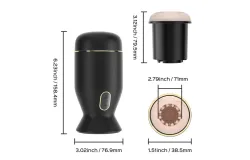 JUNTAME Male Masturbators Stamina Trainer - 7 Rotating Patterns Male Strokers&comma; Ergonomic Design Penis Stimulator for Enhanced Sensation&comma; Portable & Handheld Raised Bumps Male Pleasure Device