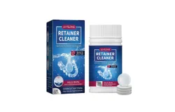Jaysuing Denture Cleaning Tablet Fresh Breath Oral Cleaning Care Cleaning Tartar Stains Dazzling White Denture - 100Tablets