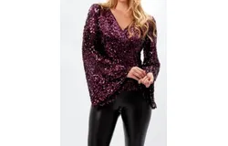 Frank Lyman Pink Sequin Top In Pink