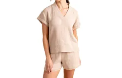S&apos;edge Jillian Top In Pebble