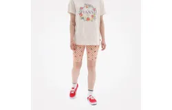 Vans Flying V Print Legging Shorts In Sun Baked &sol; Marshmallow