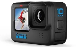 GoPro HERO 10 Black Bundle &plus; Dual Battery Charger  &plus; 64GB SD Card - Waterproof Action Camera with Front LCD & Touch Rear Screens&comma; 5&period;3K60 Ultra HD Video &lpar;Renewed&rpar; &lpar; Open box &rpar;