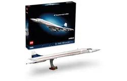 LEGO Icons Concorde Model Aircraft&comma; Gift for Adults&comma; Build a Replica Model of The World&rsquo;s Most Famous Supersonic Commercial Passenger Plane with Authentic Details and Functional Pieces