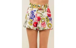 Country Gentleman Summer Fruit Shorts In Ivory Multi