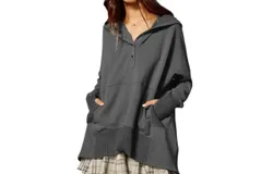 Bucketlist Grey Oversized Hoodie In Grey