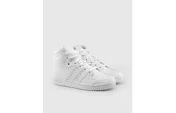 Adidas Big Kids Top Ten Hi J Shoes In Ftwwht&comma;ftwwht&comma;ftwwht