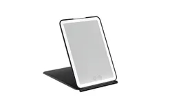 LED folding makeup mirror Rechargeable flat mirror led makeup mirror with light portable travel desk flip-top makeup mirror