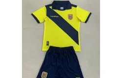 Kids Ecuador Home Away Soccer Jersey Player Version Copa America 2024