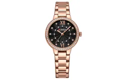 Women&apos;s Quartz Watch Waterproof Quartz Watch Stainless Steel Strap Fashion Casual Watch&comma; Black