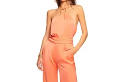 Ramy Brook Devin Halter Top In Tropic Orange