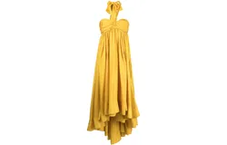 Zimmermann Devi Halter Maxi Dress Mustard