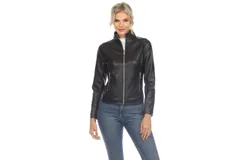 Women&apos;s Classic Biker Faux Leather Jacket