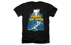 Pinky And The Brain Ol Standard Adult Heather Tee &sol; T-Shirt