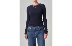 Citizens Of Humanity Bina Crewneck Top In Navy