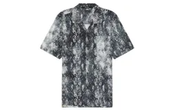 Ksubi Men&apos;s Mamba Resort Short Sleeve Shirt In Black