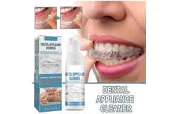 Aligner Cleaner&comma; Denture Cleaner And Whitener Foam For Sports Mouth Guard Denture&comma; Denture Whitener Toothpast Braces Cleaning