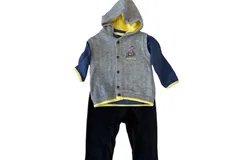 Newborn&comma; Infant & Toddler Animal Theme &lpar;Turtle&rpar; 3-Piece Hoodie Jacket Set for Little Boys & Girls