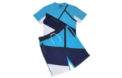 Genuine Authentic Men&apos;s Short Set In Aqua