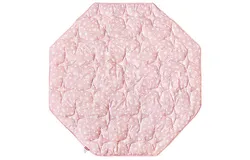 Octagon Playpen Mat Pink for Girls&comma; Non Slip Baby Playpen Mattress Mat Fits 8 Panel Regalo Extra Large Portable Play Yard&comma; Pink Star Print Playard Pad for Girls