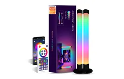 LED Smart Light Bars&comma; Bluetooth APP and Remote Control&comma; USB Interface&comma; Color RGB Flow Light Bars Sync with Music and Voice for Entertainment&comma; PC&comma; TV&comma; Room