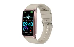 Himacom Fitness Tracker&comma;Smartwatch&comma; Pedometer Watch -White A