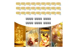 30 Pack LED Fairy Lights Battery Operated 20 LED Mini Twinkle String Lights Battery Powered Waterproof for Christmas Mason Jars Party