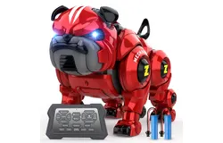 Robot Dog for Kids&comma; Remote Control Robot Rechargeable Programing Stunt Robo Dog Toys ， for Boys Ages 5 -10&plus; Birthday Gifts&comma; Red