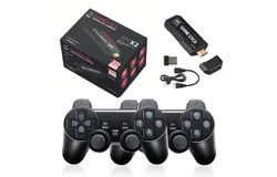 Retro Gaming Console&comma; Wireless Game Stick Plug and Play Video Games Console with 20&comma;000&plus; Games Handheld Game Console Built in 15 Emulators Game Console Support 2 Player & TV HDMI &lpar;64G&rpar;