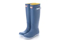 Hunter Womens Orignal Tall Calandar Sole Boots In Gillwave&sol;limpit Grey