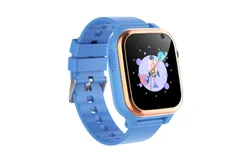 Kids Smart Watch Gift for Girls Age 5-12&comma; for Girls Boys Ages 7 8 9 10，D02-Blue