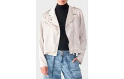 Sanctuary Rita Moto Jacket In Toasted Marshmallow