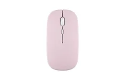 Bluetooth Wireless Keyboard and Mouse Combo&comma;Ultra-Slim Ergonomic Small Rechargeable Bluetooth Keyboard Mouse Set for Apple iPad iPhone Samsung Tablet Phone Android PC Computer Mac Smartphone-pink  single Bluetooth mouse battery