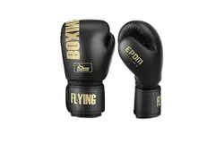 FIVING Boxing Gloves for Men and Women Suitable for Boxing Kickboxing Mixed Martial Arts Muay Thai MMA Heavy Bag Training&comma; 35-50kg8oz&comma;blackgold