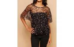 Eva Franco Zadie Top In Black