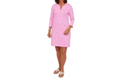 Sailor - Sailor Lucille Boca Grand Cane Print Dress In Pink