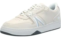 Lacoste Men&apos;s L001 124 6 SMA Sneaker TALLA 10 COLOR BEIGE&sol; BLANCO &sol;GRIS