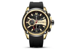 Men&apos;s Quartz Watch&comma; Silicone Strap&comma; Multifunction Waterproof Chronograph&comma; Men&apos;s Fashion Watch