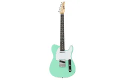 LyxPro 39" Telecaster Style Electric Guitar&comma; Full-Size Paulownia Body&comma; Green