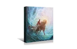 Jesus reaching into the water Christian prayer decorative painting 24&ast;32 inches &lpar;60&ast;81 cm&rpar;