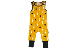 Moromini Kid&apos;s Bowling 4-Ever Playsuit In Mustard