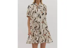 Entro Amir Dress In Ivory