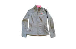 The North Face Women&apos;s Apex Bionic 2 Jacket In Asphalt Grey&sol;atomic Pink